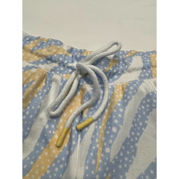 PJ Salvage Tiger Dots Pajama Pants Womens XS Ice Blue Yellow Drawstring Waist - Picture 12 of 13